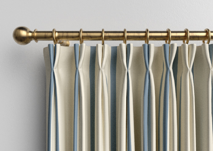 Adelaide, Winnies Stripe Raffs Blue - Made to Measure Curtains - Image 10